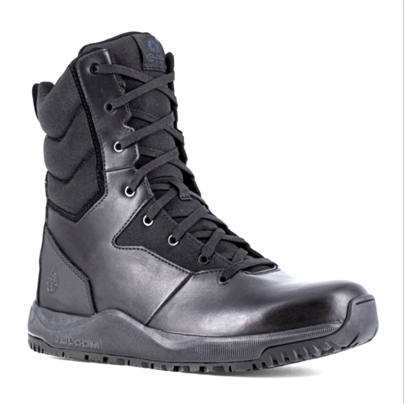 VOLCOM Street Shield 8" Side Zip Work Tactical Boot BLACK Men 11 M VM30705 - Picture 1 of 9